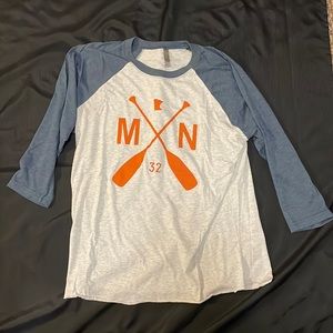 Next Level Apparel. Minnesota 3/4 Sleeve Tee.